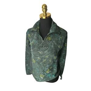 Columbia Women’s Green Half Zip Fleece Size Medium